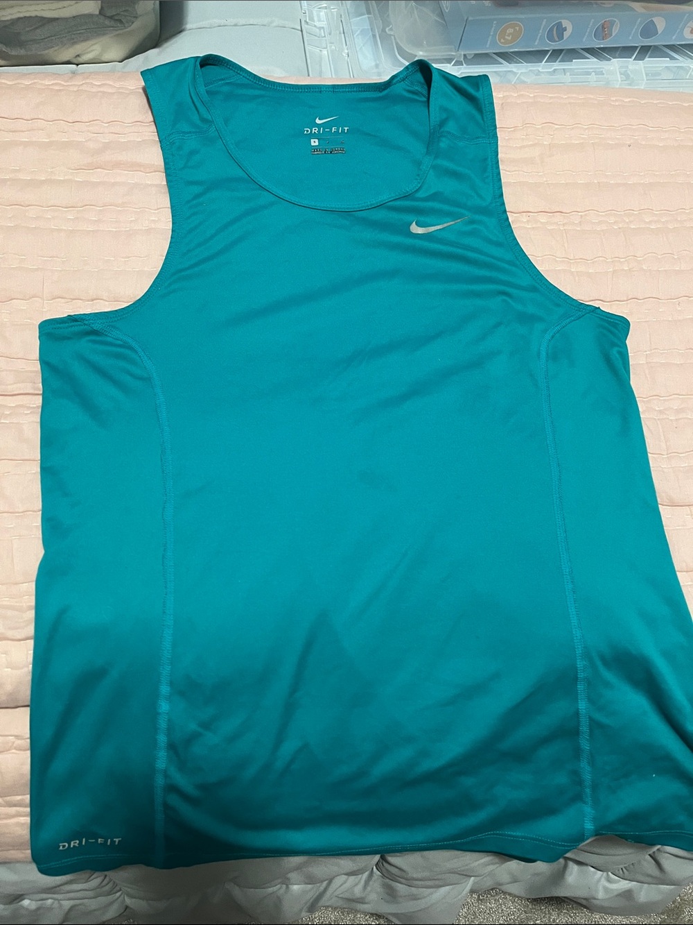 Nike Teal Athletic Dri-FIT Tank Top